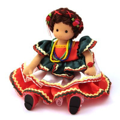GP0212-Mexican Doll : 5 in H