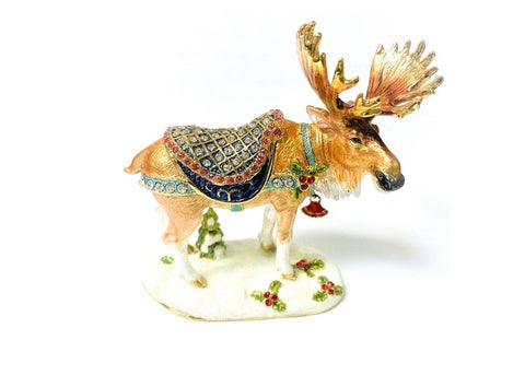 KU0145 - Christmas Moose :  3-1/2x3