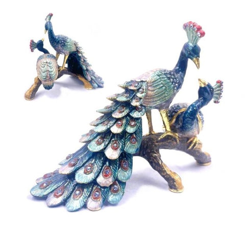 KU0148 - Mother & Baby Peacock : 3.5" x 5"