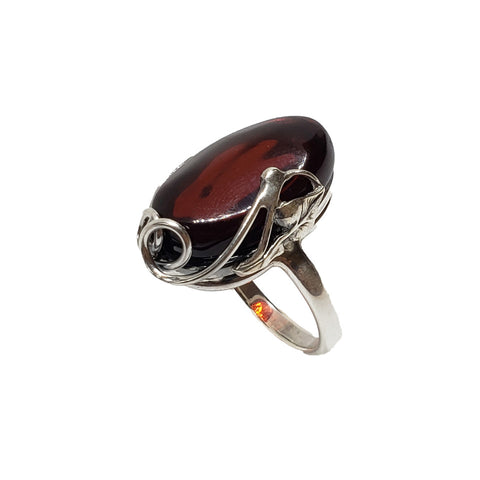 AM0291 - Cherry Amber Ring