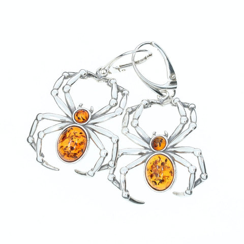 AM0300 - Cognac Amber Earrings