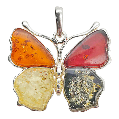AM0302 - Multicolor Amber Pendant
