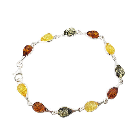 AM0304 - Multicolor Amber Bracelet