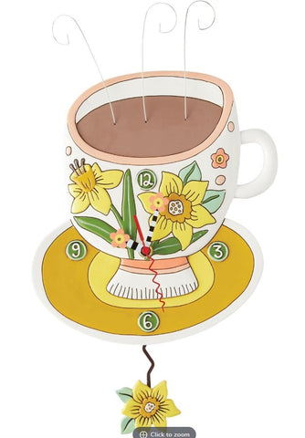 EP8220-ALLEN CLOCK : Sunflower Teacup