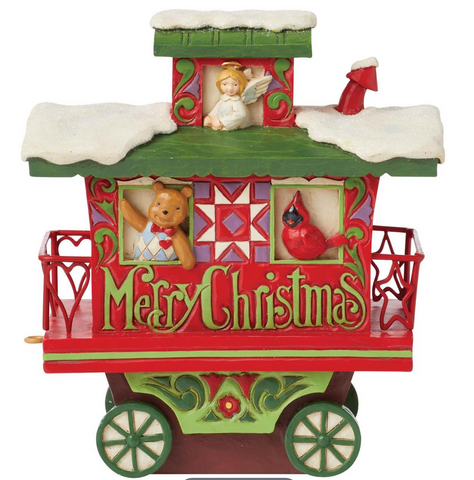 EP8540-JS SANTA : Train Car Caboose