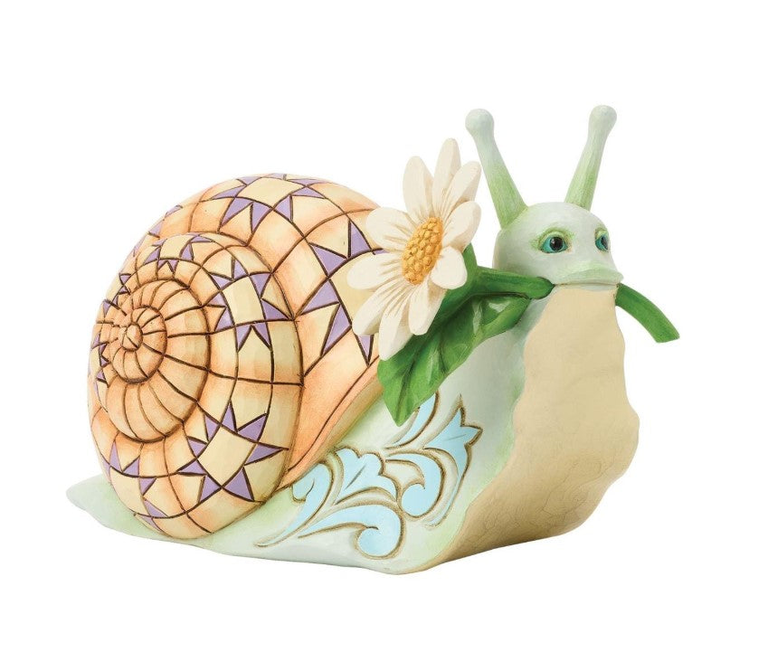 EP8596 - Snail with Daisy Flower