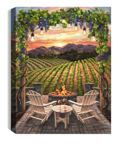 GD0089- LED Canvas : VINEYARD