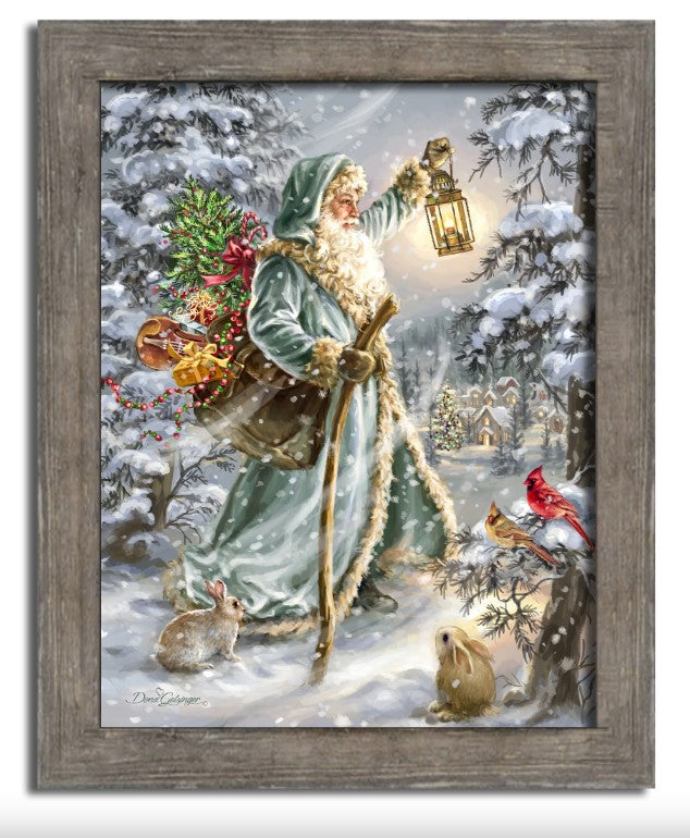 GD0096- LED Canvas : CHRISTMAS Santa