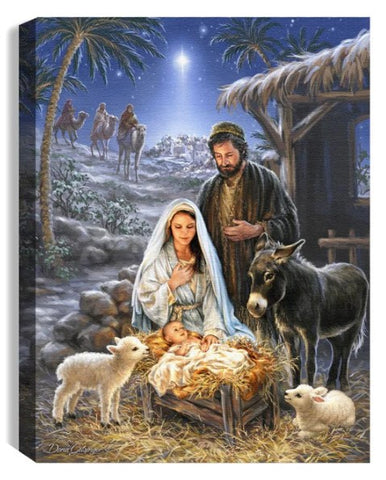 GD0101-LED Canvas : Nativity Xmas