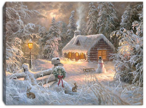 GD0105-LED Canvas : Winter Wonderland Xmas