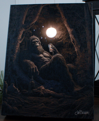 GD0112-LED Canvas : ANIMALS Bigfoot