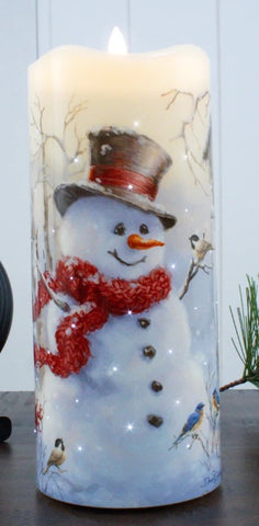 GD0120-LED CANDLE : Snowman