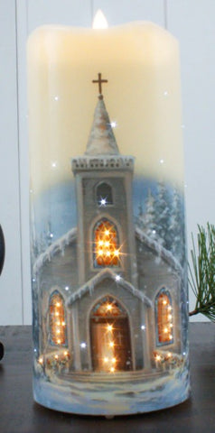 GD0123-LED CANDLE : Christmas Chapel