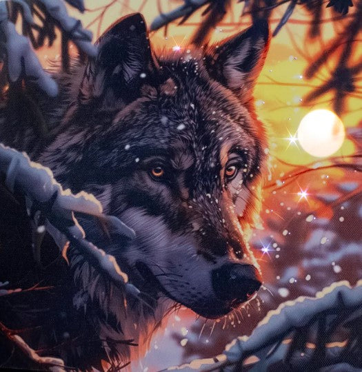 GD0131-LED Canvas : The Lone Wolf