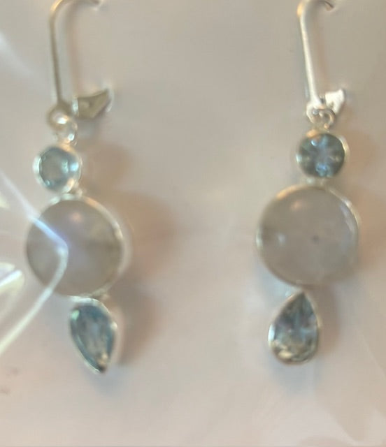 SS0404 - Moonstone with Blue Topaz : ER