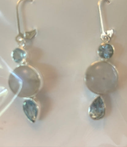 SS0404 - Moonstone with Blue Topaz : ER