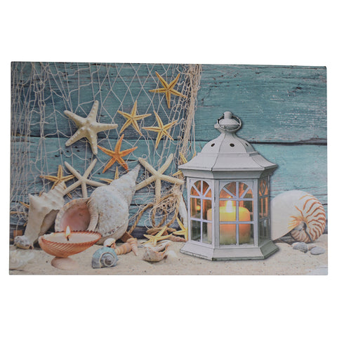 TS0033-Star Fish Lighted Canvas
