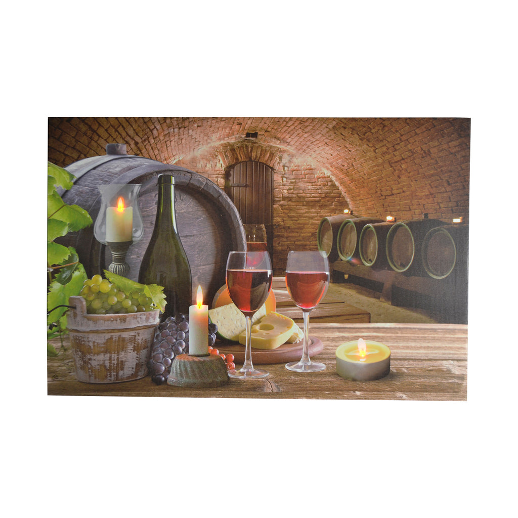 TS0037-Lighted Print : Wine Cellar