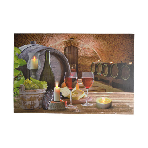 TS0037-Cellar with Wine Bottle and Glasses