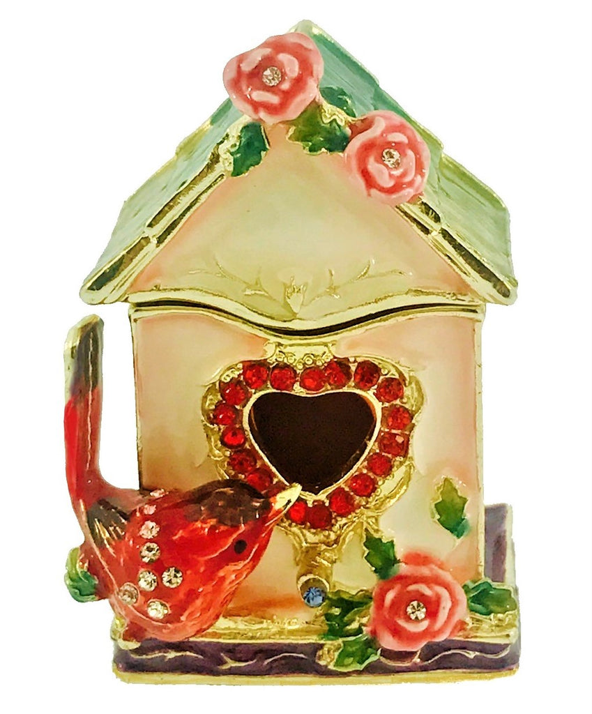 KU0120-Cardinal Birdhouse : 2-1/4x1-1/2