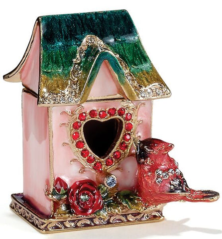 KU0131-Cardinal Birdhouse : 2-1/8X1-1/8