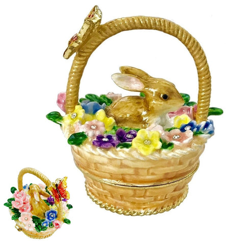 KU0132-Bunny in Basket : 3x2-1/2