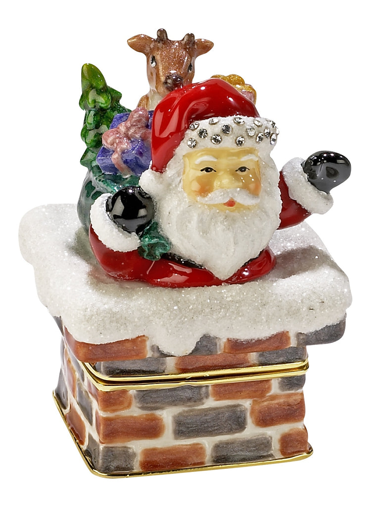 KU0136-Santa in Chimney : 2x2-3/4