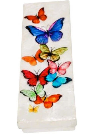 KU0153 - Capiz Box : Butterflies