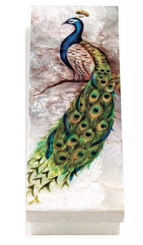 KU0155 - Capiz Box : Peacock