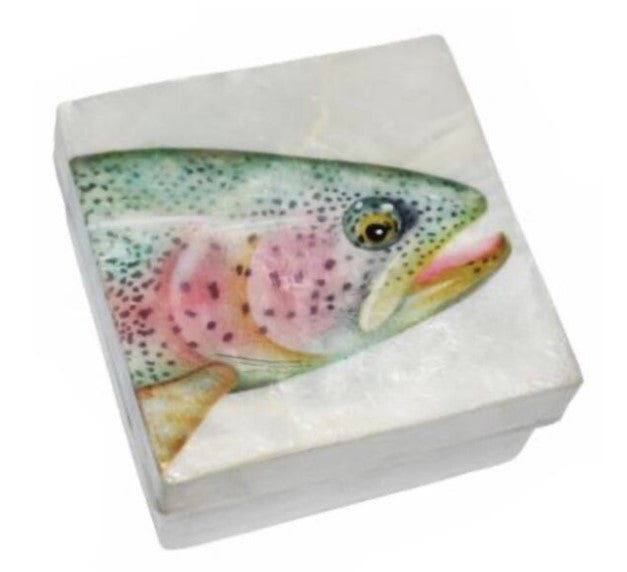 KU0160 - Capiz Box : Rainbow Trout