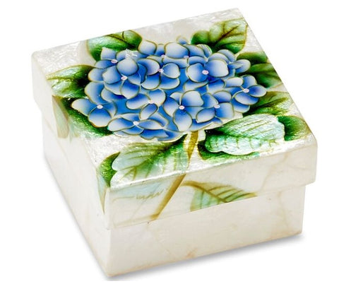 KU0168 - Capiz Box : Hydrangeas