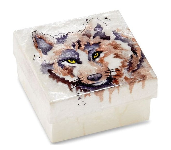 KU0169 - Capiz Box : Wolf