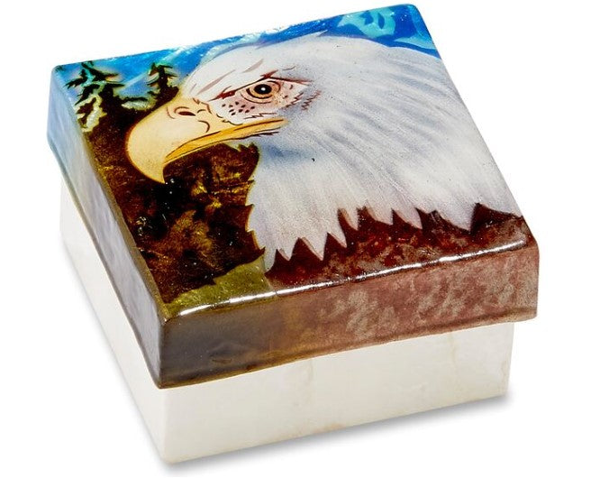 KU0188 - Capiz Box : Eagle Head