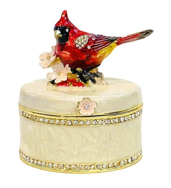 KU0192 - Cardinal With Flower : 3x2-1/4