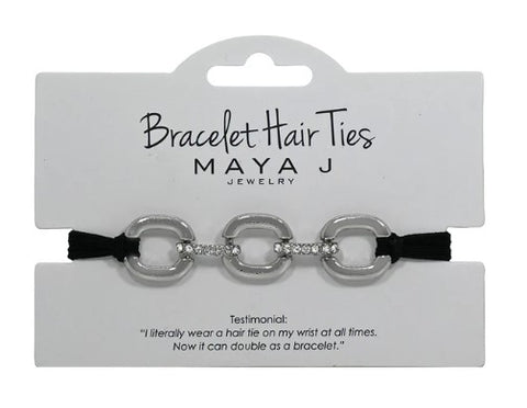 MJ0005-Silver Hair Tie : Chain