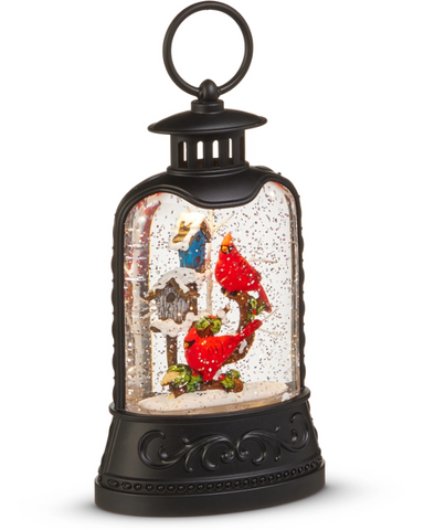 RI0273 - Lantern: Cardinal and Birdhouse Lantern