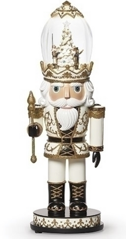 RO0372 - White Nutcracker : 16.25 in H
