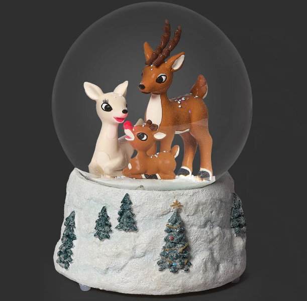 RO1381 - Musical: Rudolph and Family Waterglobe