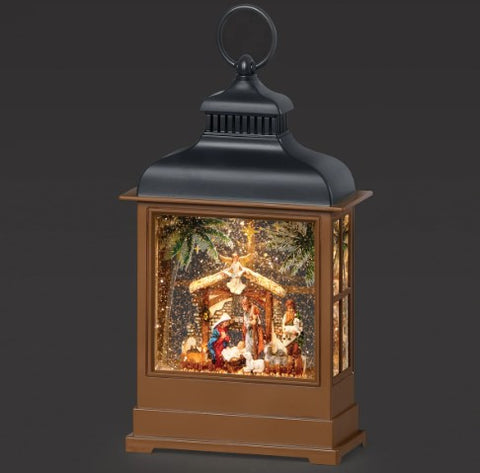 RO1391 - Lantern: Lighted Swirl Nativity