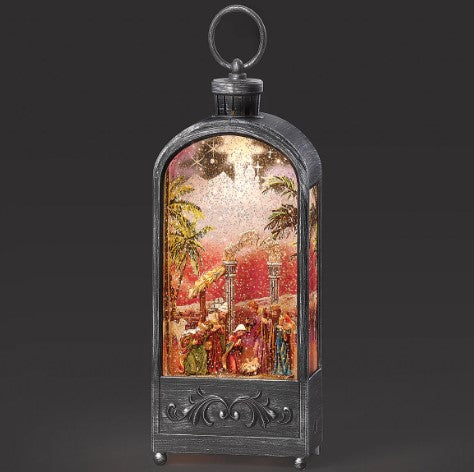 RO1392 - Lantern: Lighted Swirl Nativity
