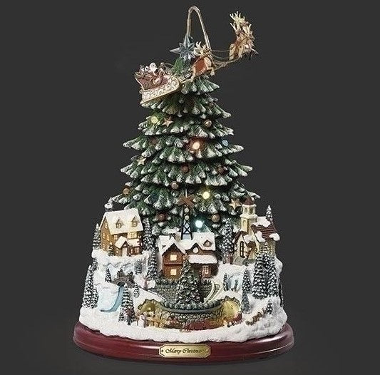 RO1401 - Lighted Musical Tree With Village
