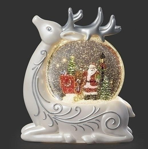 RO1405-Lantern : Lighted Swirl Deer