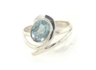 SS0386 - Blue Topaz Designer Ring