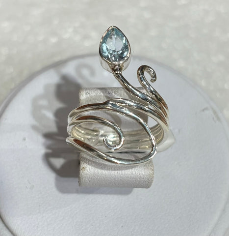 SS0391 - Blue Topaz Ring