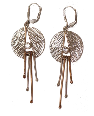 SS0377 - Copper CZ Earrings
