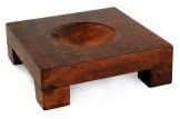 TD0063-Wood Base 6" : 1.38 in H