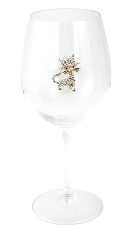 TS0061-Wine Glass : Gold Cat