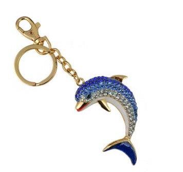 TS0068-Keychain : Blue Dolphin